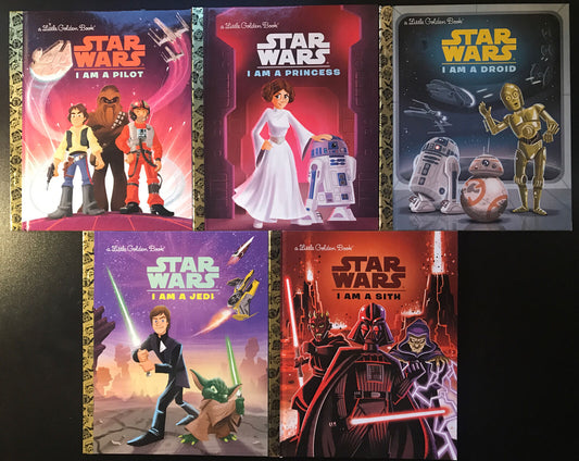 STAR WARS Little Golden Books: I Am A Jedi/Sith/Pilot/Droid/Princess HIGH GRADE - aliencomics.ca