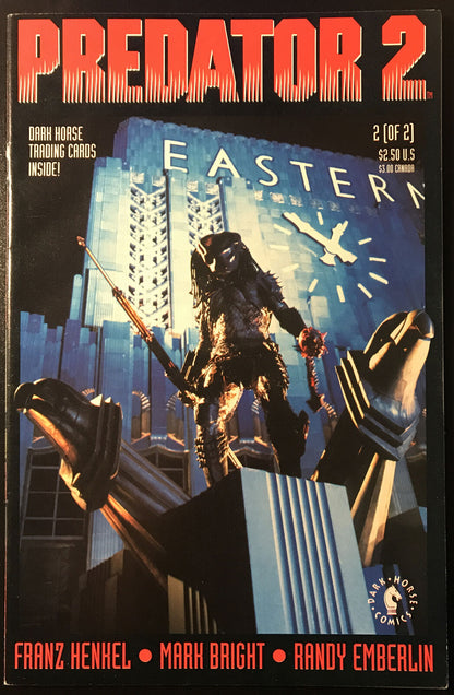 PREDATOR 2 Adaptation 2-Book Lot w/ Trading Card Dark Horse 1991 Rare HIGH GRADE - aliencomics.ca