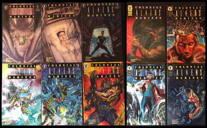 ALIENS: Colonial Marines Complete 10-Book Lot Dark Horse 1993 Vasquez HIGH GRADE - aliencomics.ca