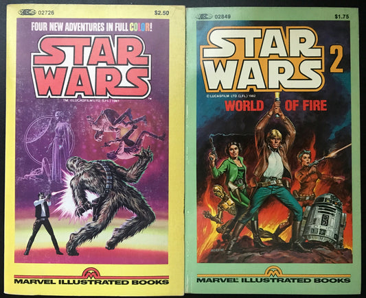 STAR WARS:4 Adventures In Full Color & World Of Fire Marvel 1981 Rare HIGH GRADE - aliencomics.ca