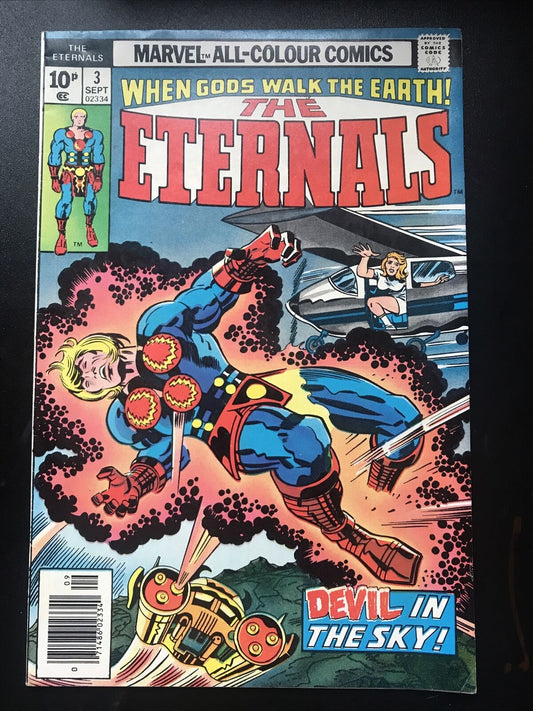 ETERNALS 3 10p Price Variant Marvel 1976 KEY 🔑 Rare 1st app. Sersi HIGH GRADE - aliencomics.ca