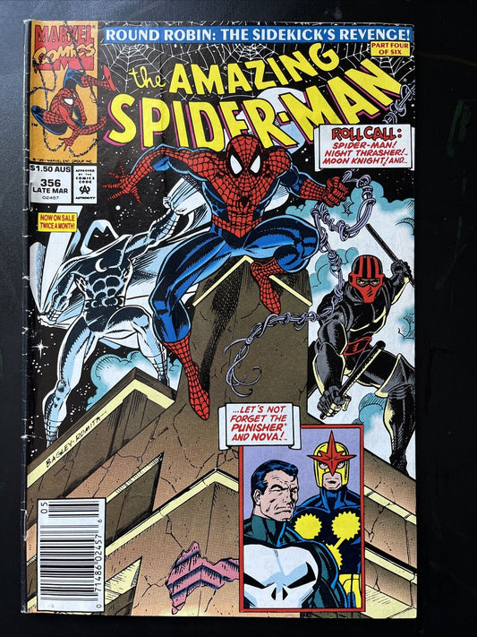 AMAZING SPIDER-MAN 356 Marvel $1.50 Australian Price Variant Very Rare MID GRADE - aliencomics.ca