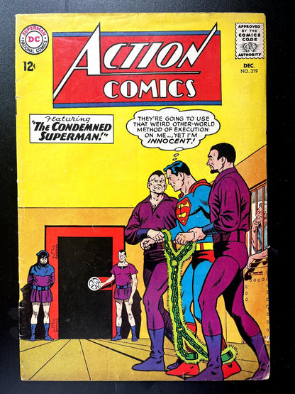 ACTION COMICS 319 DC Comics 1964 Condemned Superman! Supergirl app. MID GRADE