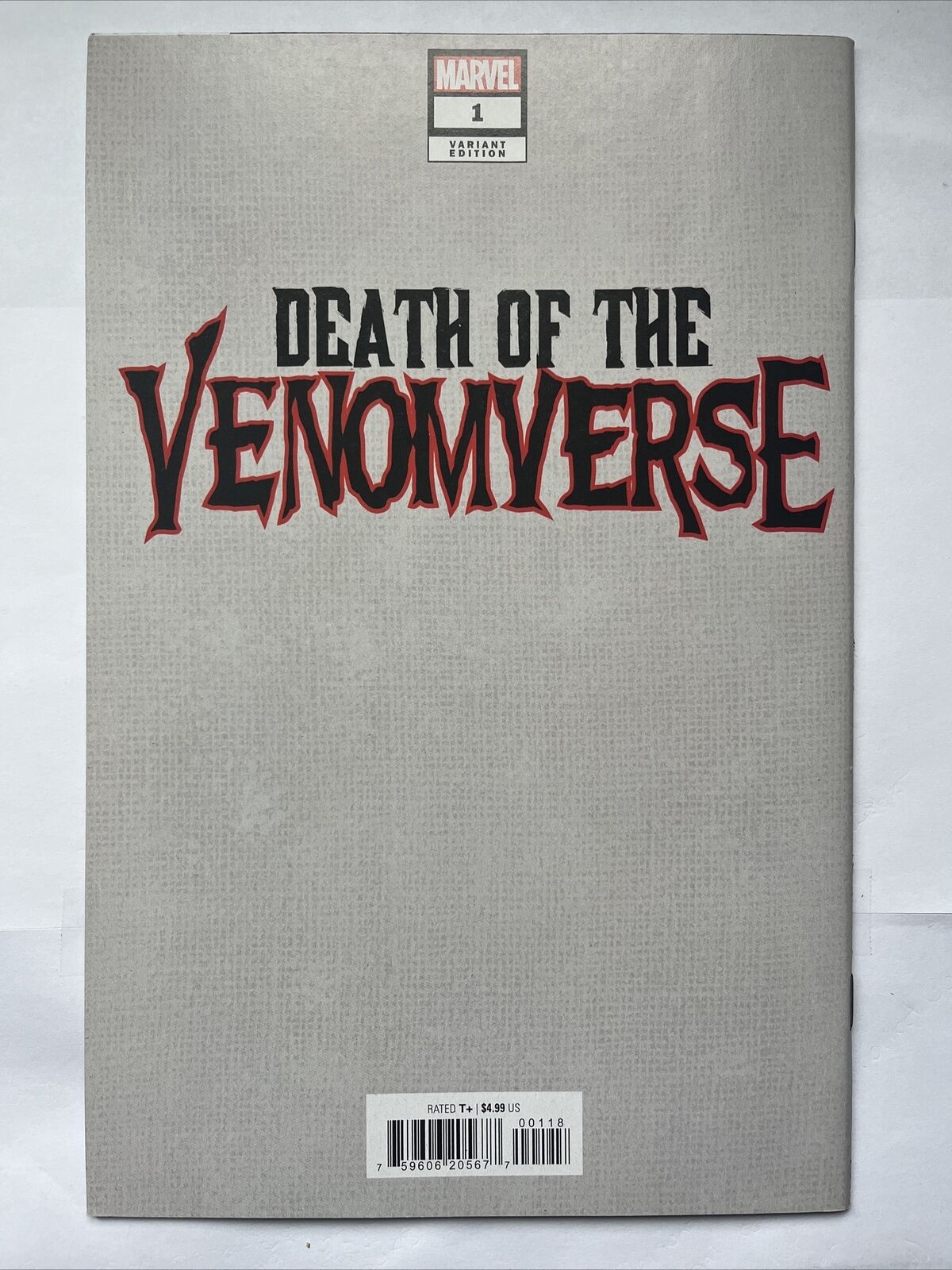 DEATH OF THE VENOMVERSE 1 Marvel 2023 Del Otto 1:50 Virgin Variant HIGH GRADE