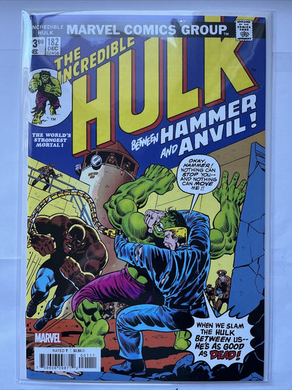 INCREDIBLE HULK 180 181 182 FACSIMILE Full Wolverine app. Herb Trimpe HIGH GRADE