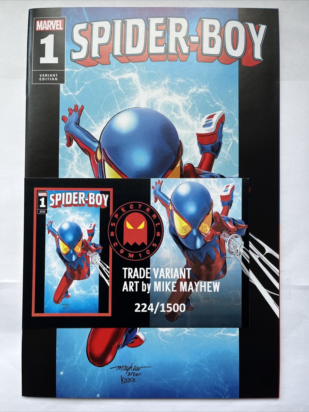 SPIDER-BOY 1 Mike Mayhew Trade Variant Ltd 1500 Copies w/COA Marvel HIGH GRADE