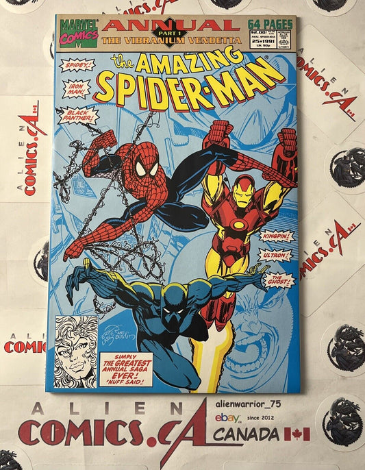 AMAZING SPIDER-MAN ANNUAL 25 1st Solo Venom app. Marvel Comics 1992 HIGH GRADE