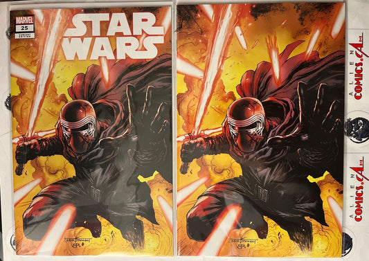 STAR WARS 25 TYLER KIRKHAM Kylo Ren Exclusive Trade & Virgin Variants HIGH GRADE