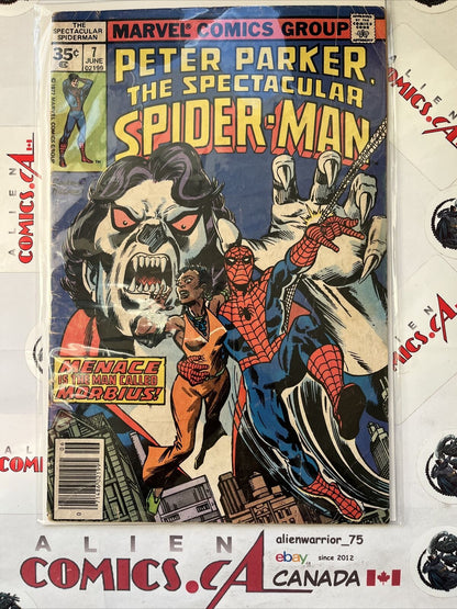 PETER PARKER: THE SPECTACULAR SPIDER-MAN 7 35¢ price variant Marvel 1977 SCARCE