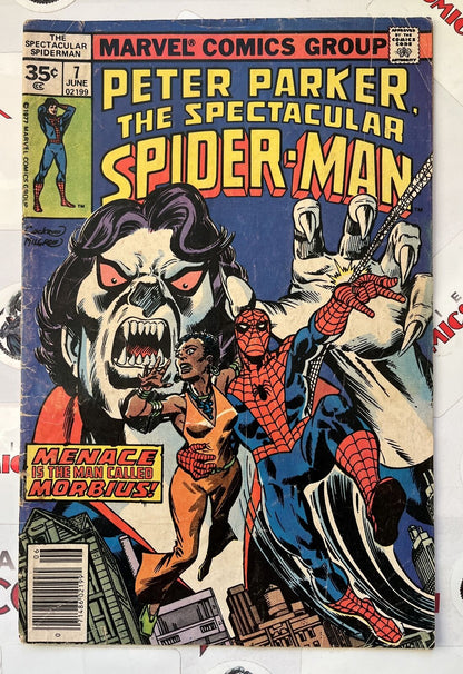 PETER PARKER: THE SPECTACULAR SPIDER-MAN 7 35¢ price variant Marvel 1977 SCARCE