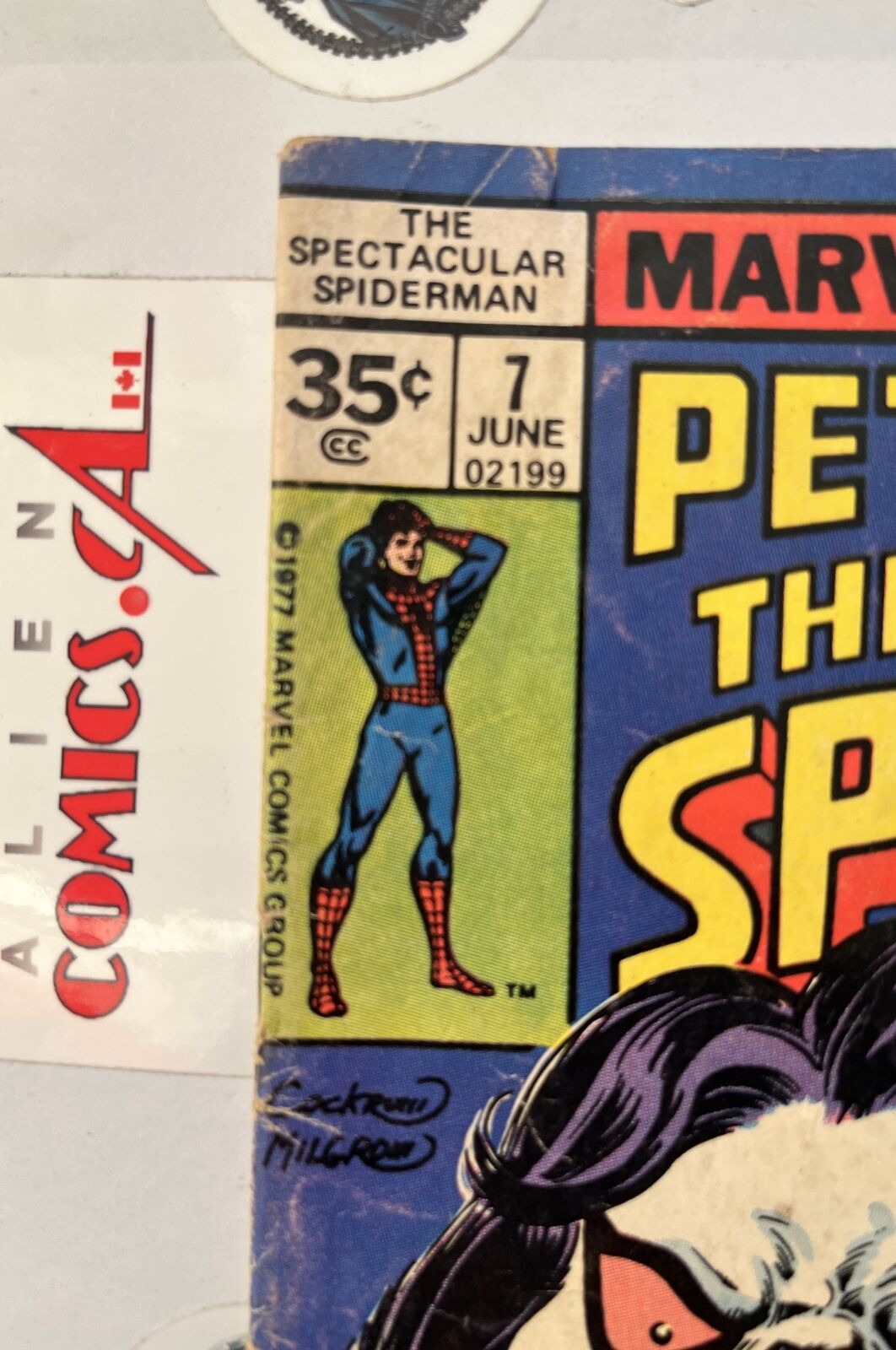 PETER PARKER: THE SPECTACULAR SPIDER-MAN 7 35¢ price variant Marvel 1977 SCARCE