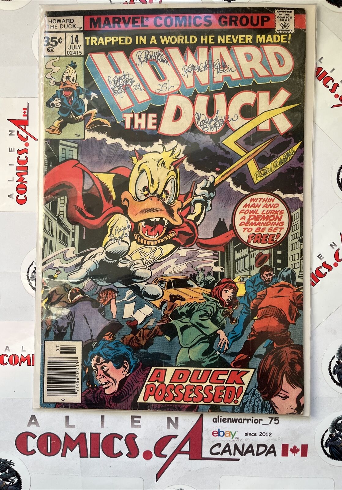 HOWARD THE DUCK 14 35¢ price variant Marvel Comics 1977 Low Distribution SCARCE
