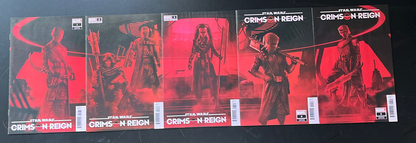 STAR WARS Crimson Reign Rahzzah Knights Of Ren Connecting Variant Set HIGH GRADE - aliencomics.ca